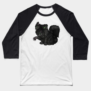 CerPURRus: Black Tabby Baseball T-Shirt